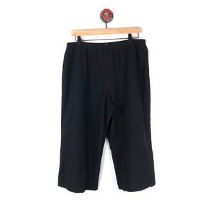 Eileen Fisher XL  pants ankle wide leg black